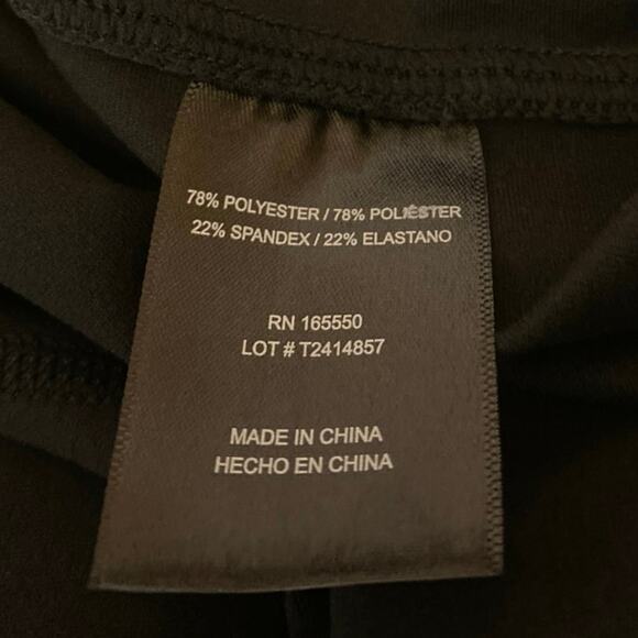 NEW 32 Degrees Heat Black High Waisted Activewear Workout Yoga Leggings Pants L - Picture 5 of 5